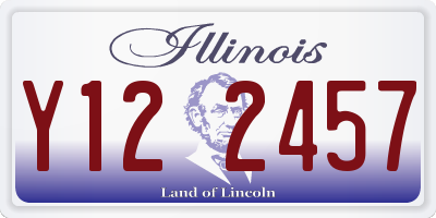IL license plate Y122457