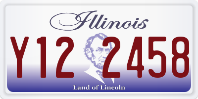 IL license plate Y122458