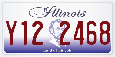 IL license plate Y122468