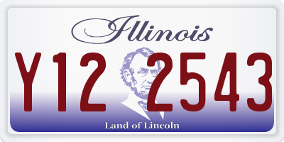 IL license plate Y122543
