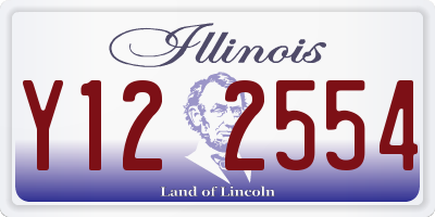 IL license plate Y122554