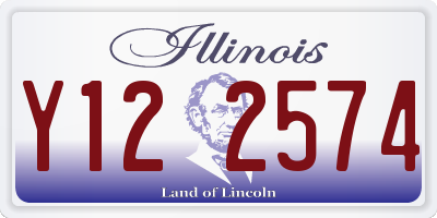 IL license plate Y122574