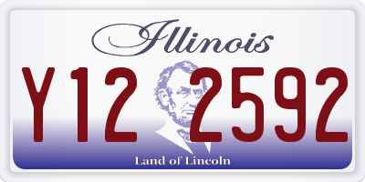 IL license plate Y122592