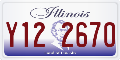 IL license plate Y122670