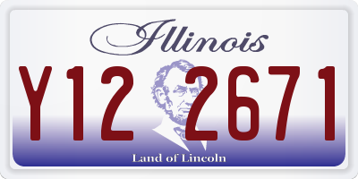 IL license plate Y122671