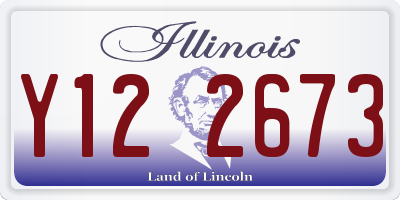IL license plate Y122673