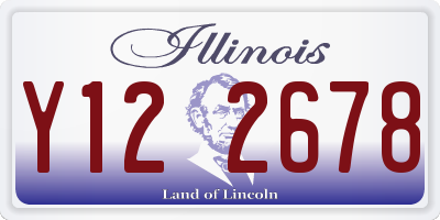 IL license plate Y122678