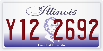 IL license plate Y122692
