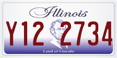 IL license plate Y122734