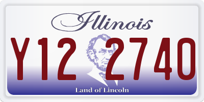 IL license plate Y122740