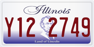 IL license plate Y122749
