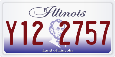 IL license plate Y122757