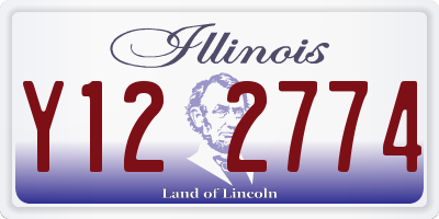 IL license plate Y122774