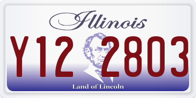 IL license plate Y122803