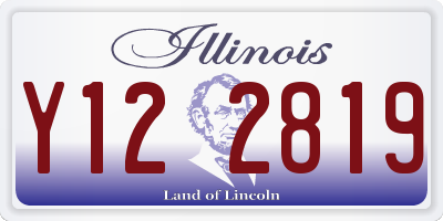 IL license plate Y122819