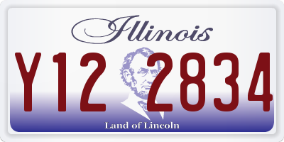 IL license plate Y122834