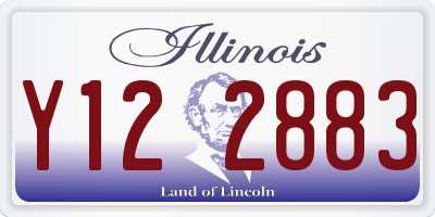 IL license plate Y122883