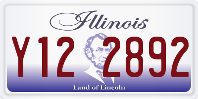 IL license plate Y122892