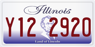 IL license plate Y122920