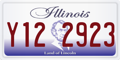 IL license plate Y122923