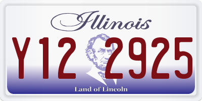 IL license plate Y122925