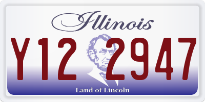 IL license plate Y122947