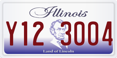 IL license plate Y123004