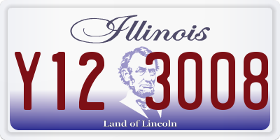 IL license plate Y123008