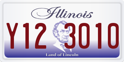 IL license plate Y123010