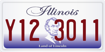 IL license plate Y123011
