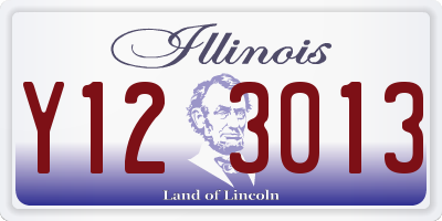 IL license plate Y123013