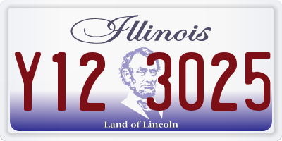 IL license plate Y123025