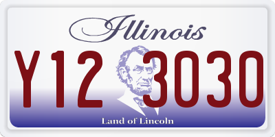 IL license plate Y123030