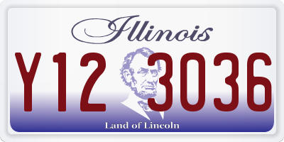 IL license plate Y123036