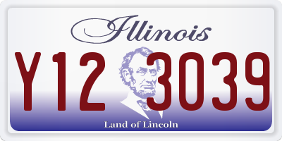 IL license plate Y123039