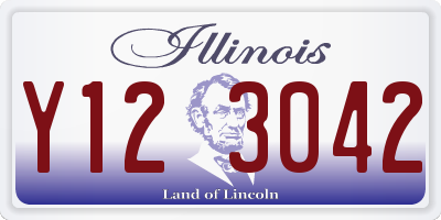 IL license plate Y123042