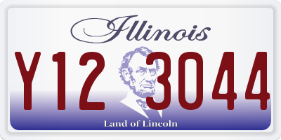 IL license plate Y123044