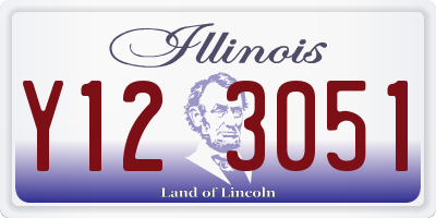 IL license plate Y123051