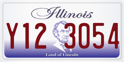 IL license plate Y123054