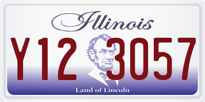 IL license plate Y123057
