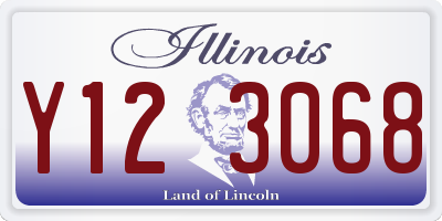 IL license plate Y123068