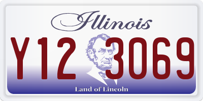 IL license plate Y123069