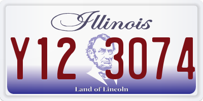 IL license plate Y123074