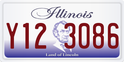 IL license plate Y123086