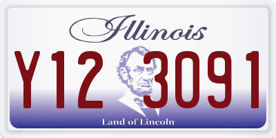 IL license plate Y123091
