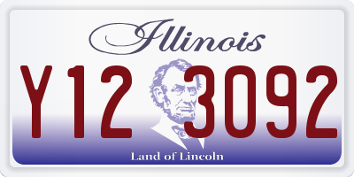 IL license plate Y123092