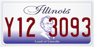 IL license plate Y123093