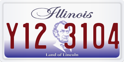 IL license plate Y123104