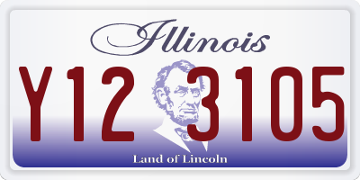IL license plate Y123105
