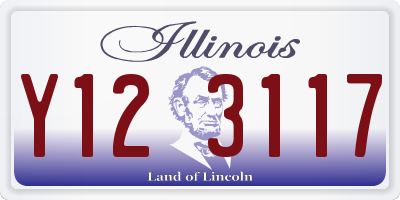 IL license plate Y123117